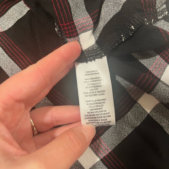 Beach Lunch Lounge Collection Size Small Button Down Flannel Pattern - Picture 5 of 9